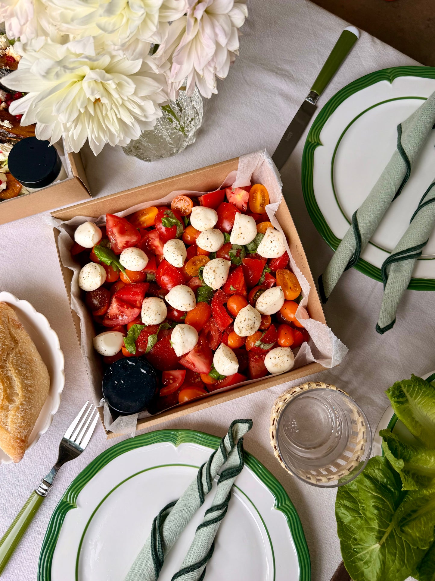 Heirloom Tomato, Basil, Burrata Salad