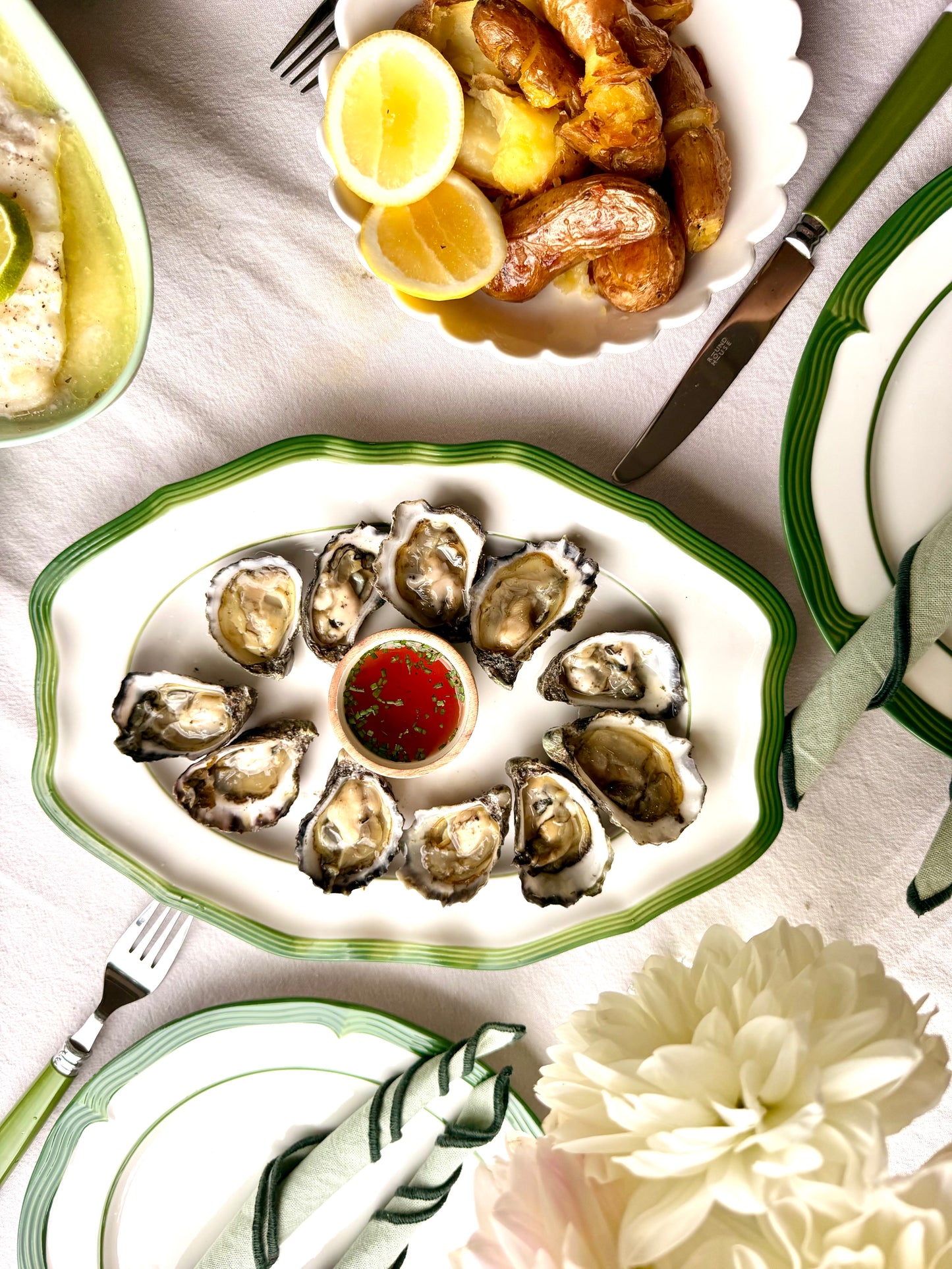 Sydney Rock Oysters w Red Wine Shallot Mignonette - 1 dozen