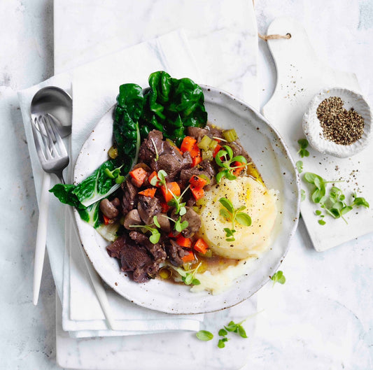 Beef Bourginone, Creamy Mashed Potato